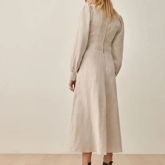 Reformation Anton Linen Dress 2 - Picture 3 of 7